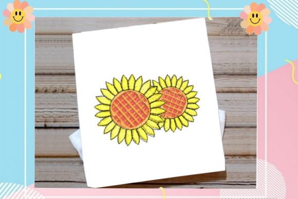 Beautiful Sunflower Embroidery Design