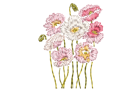 Embroidery Design Review: Cosmos Flower