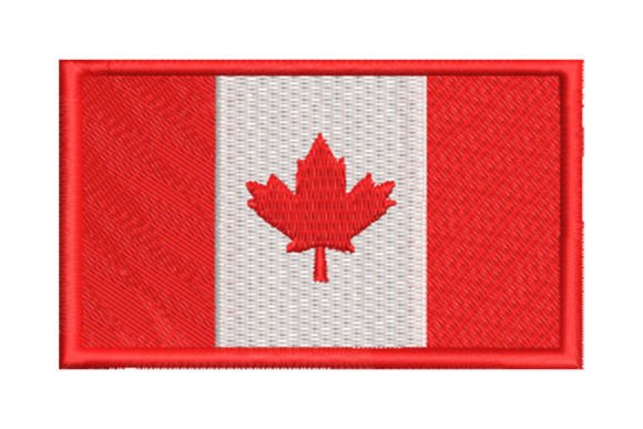 Flag of Canada Embroidery Design