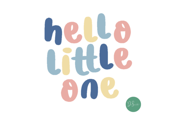 Hello Little One Embroidery Design