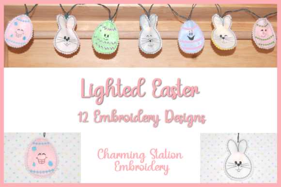 Lighted Easter Embroidery