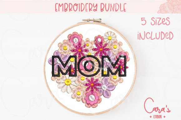 Mom Flowery Heart