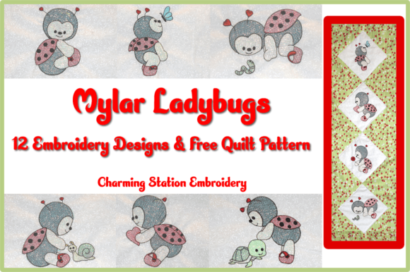 Mylar Ladybugs: A Sweet Embroidery Pick